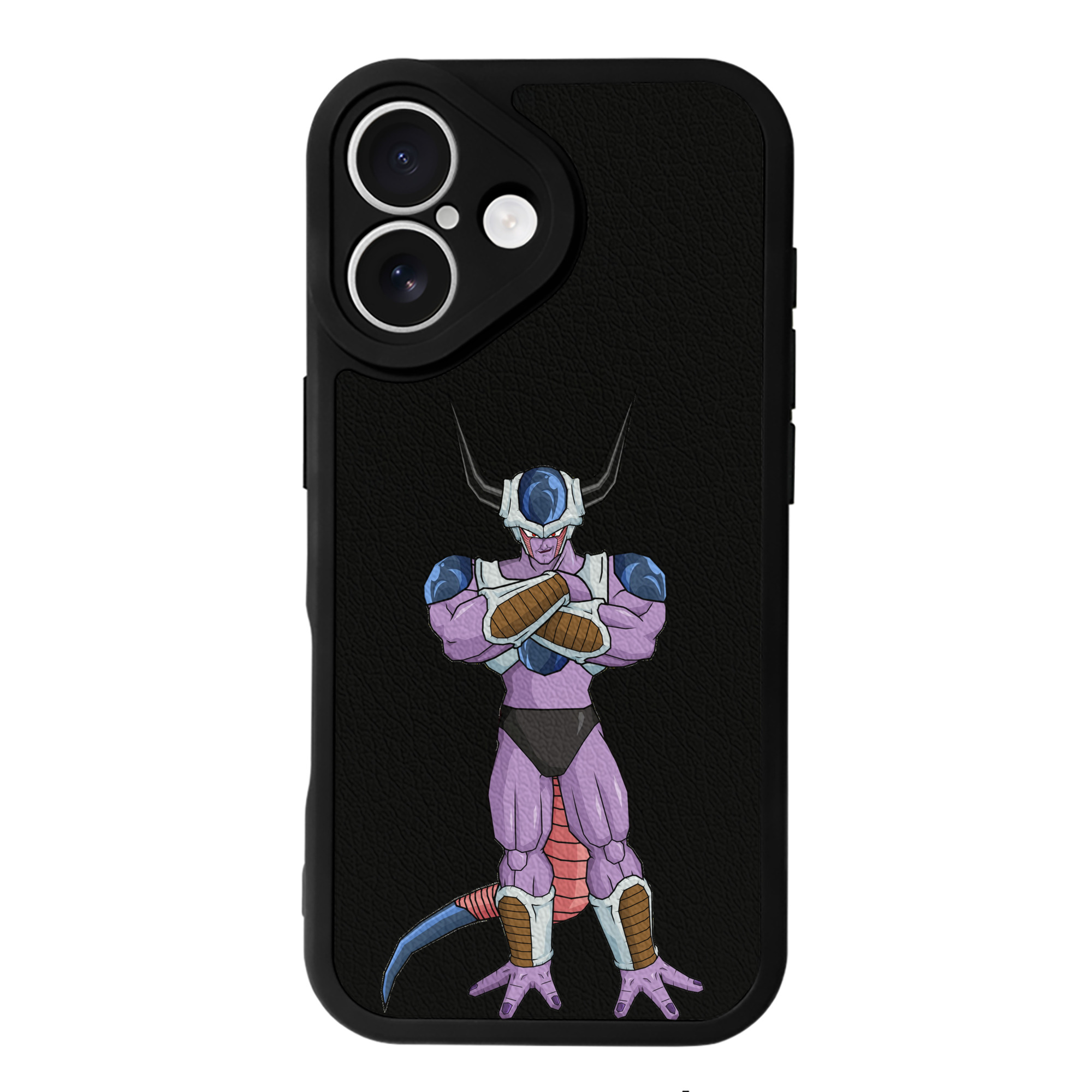 （画像用） ドラゴンボール フリーザ DRAGON BALL Frieza 【iPhone 16シリーズ対応】シリコンスマホケース（レザー調） 材質：シリコン